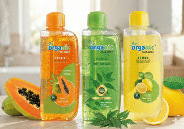 Organic Skin Fruits Face Wash Range (Gel Formula)
